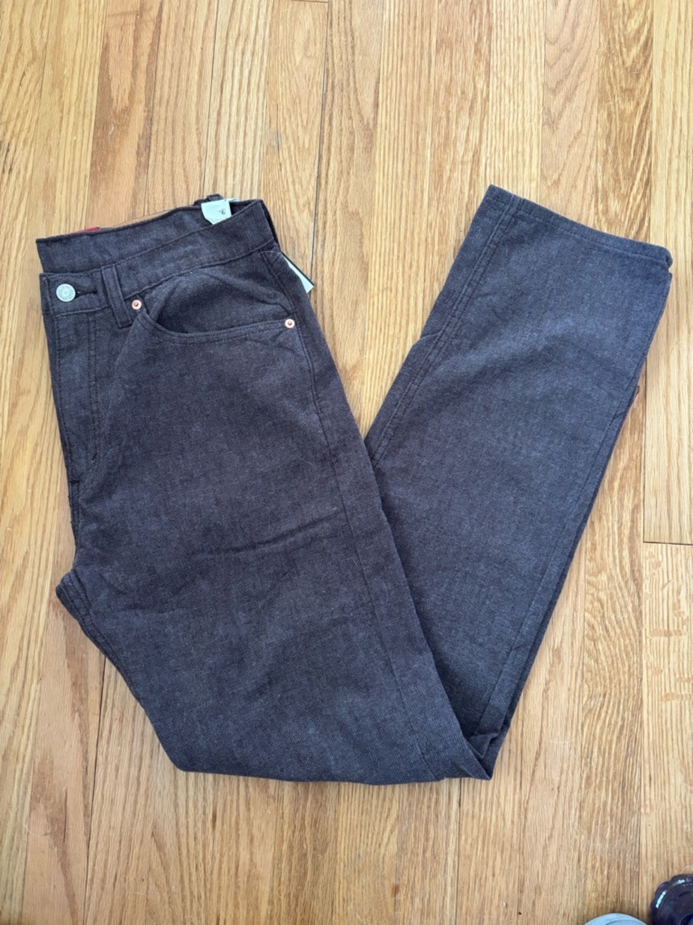NWT Levi’s 505 Regular Stretch Jeans - Dark Charcoal  - 34x34
